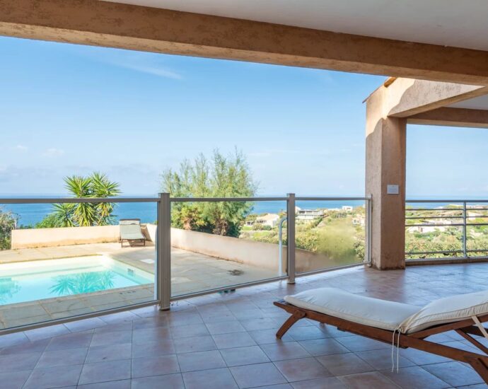 Exclusive Listing, Corbara, Marine de Davia, 2 Villas, 7 Bedrooms, 2 Pools, Panoramic Sea View, Walking Distance to the Beach