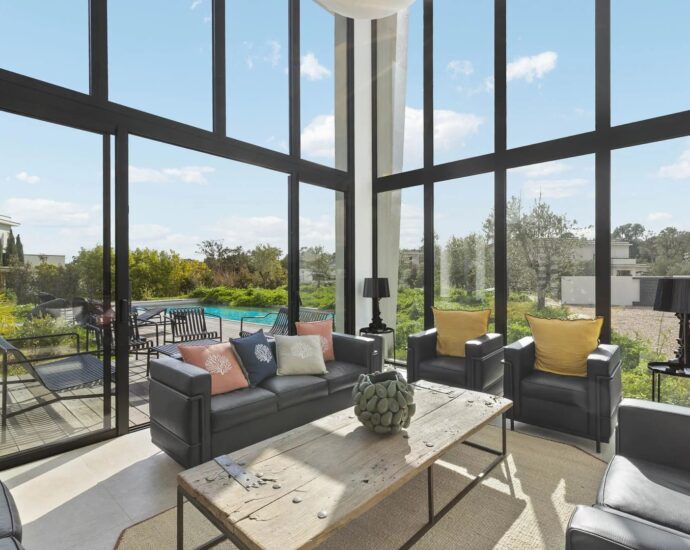 Porto-Vecchio, Arasu, Saint-Cyprien, villa d’architecte, 7 chambres, piscine, plage à pieds