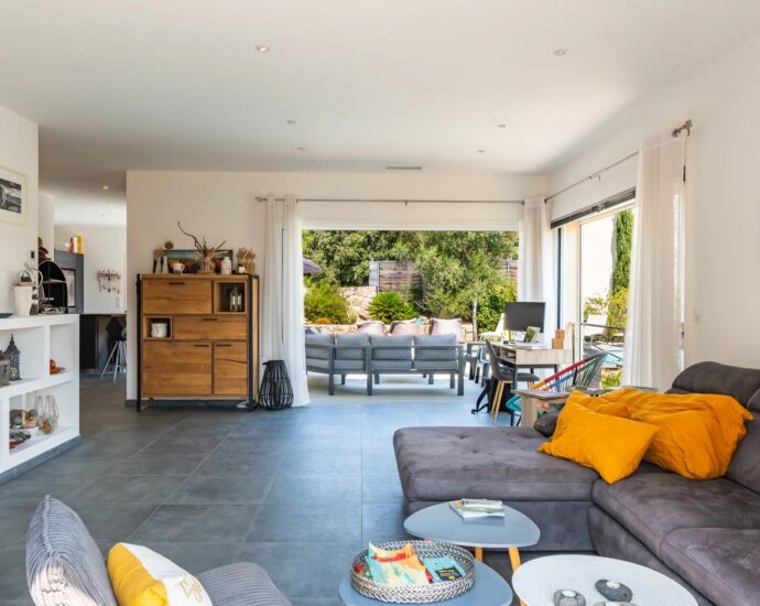 Monticello, villa 4 Chambres, piscine, vue mer, proche plage