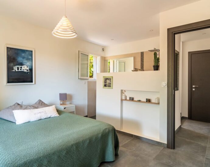 Monticello, villa 4 Chambres, piscine, vue mer, proche plage