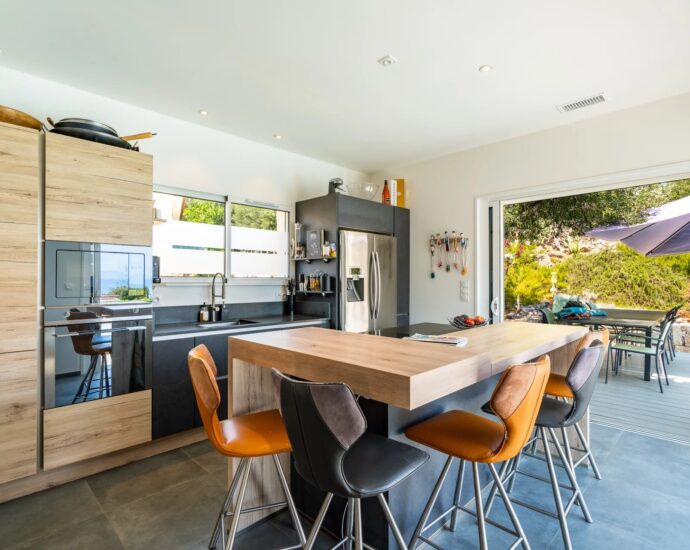 Monticello, villa 4 Chambres, piscine, vue mer, proche plage