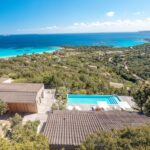 Porto-Vecchio, Palombaggia, Villa vue mer panoramique, 6 chambres, piscine chauffée, plage à pied