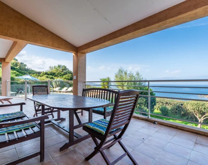 Exclusive Listing, Corbara, Marine de Davia, 2 Villas, 7 Bedrooms, 2 Pools, Panoramic Sea View, Walking Distance to the Beach