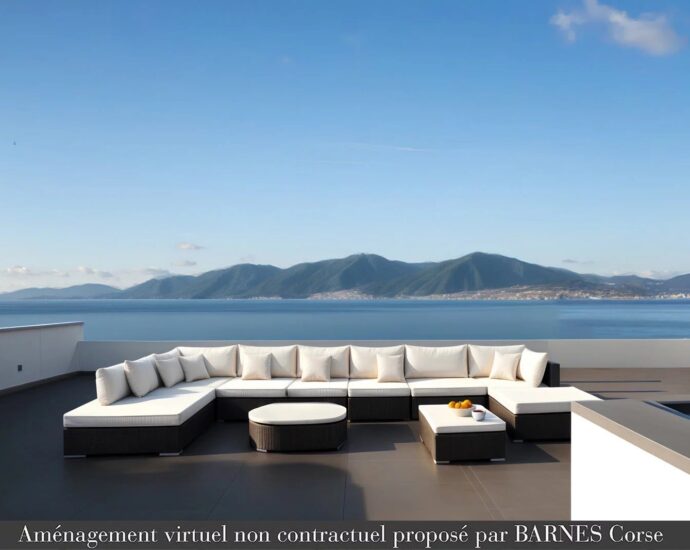 PENTHOUSE d&rsquo;exception, Pietrosella, 3 chambres, vue panoramique mer, plage à pied