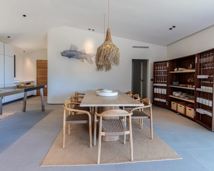 Porto-Vecchio, Palombaggia, Villa vue mer panoramique, 6 chambres, piscine chauffée, plage à pied