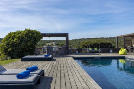 Porto vecchio, Palombaggia, villa 5 chambres, vue mer, piscine et proche plage