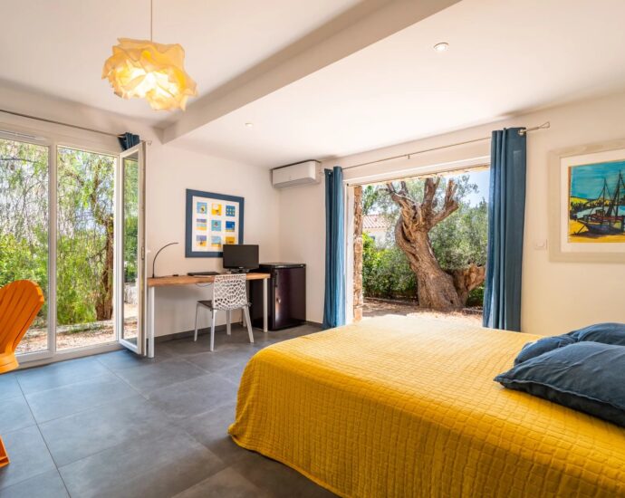 Monticello, villa 4 Chambres, piscine, vue mer, proche plage