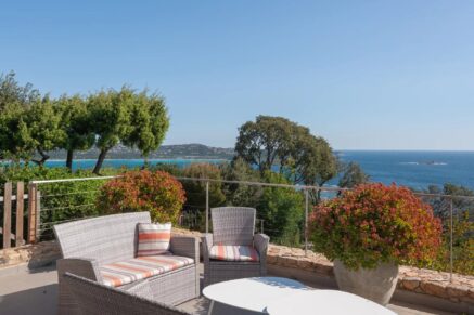 Cala Rossa, Domaine de la Tour, Villa vue mer panoramique, 7 chambres, piscine, plage à pied