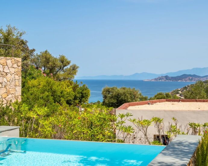 Monticello, villa 4 Chambres, piscine, vue mer, proche plage