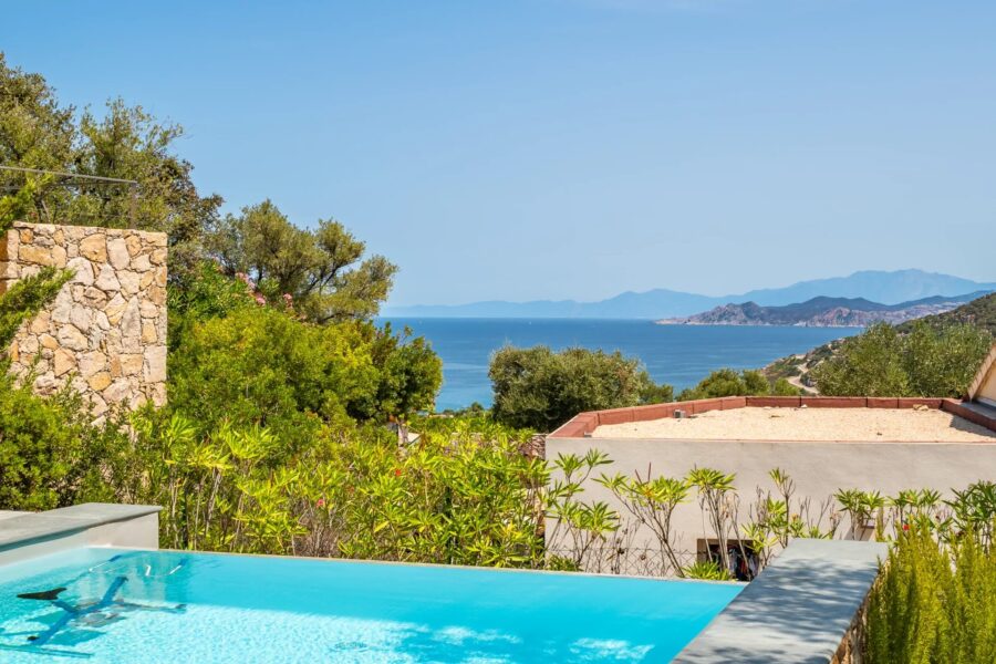 Monticello, villa 4 Chambres, piscine, vue mer, proche plage