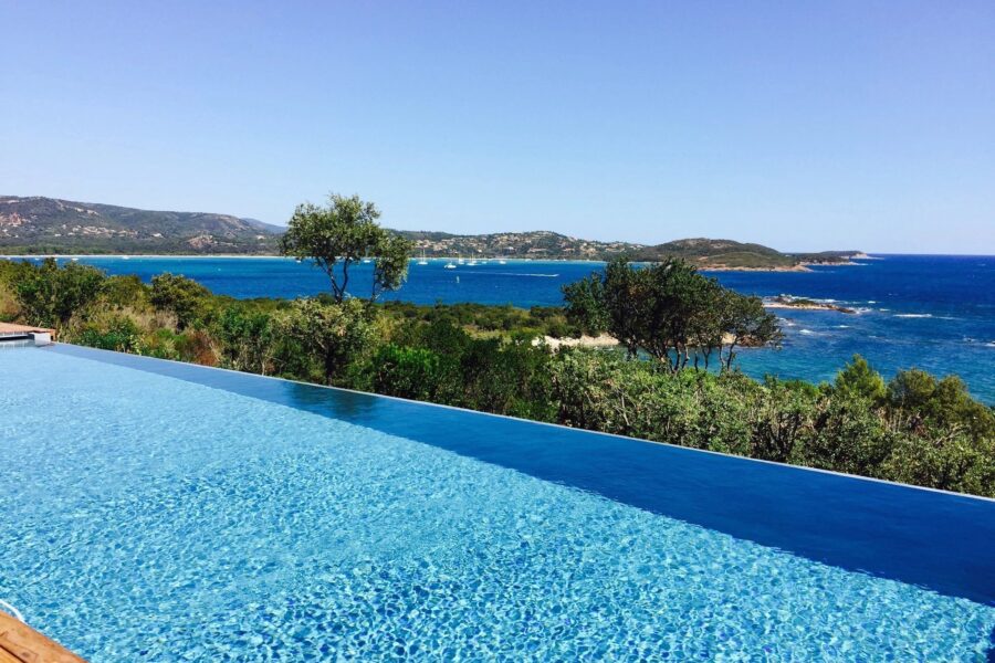 Cala Rossa, Domaine de la Tour, Villa vue mer panoramique, 6 chambres, piscine, plage à pied