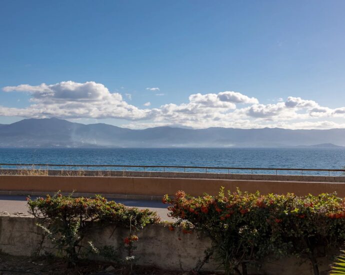 Exclusivité, Ajaccio, Route des Sanguinaires, Appartement vue mer, 3 chambres, plage à pied