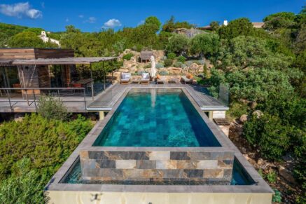 Porto-Vecchio, Palombaggia, Villa vue mer panoramique, 4 chambres, piscine, plage à pied