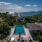 Porto-Vecchio, Palombaggia, Villa vue mer panoramique, 4 chambres, piscine, plage à pied