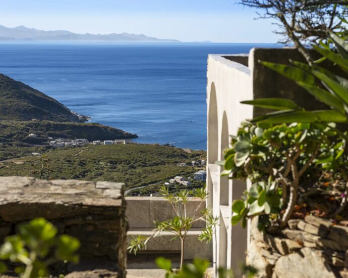 Cap Corse,  Centuri, Villa vue mer, 3 chambres, patio, proche plage