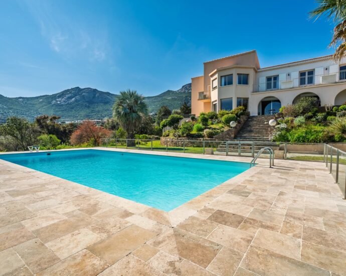 Calvi, Villa, 4 chambres, Vue mer, Piscine, Proche plage