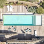 Pinarello –  domaine privé, villa d’architecte de 5 chambres avec piscine, garage ,vue mer panoramique, au calme