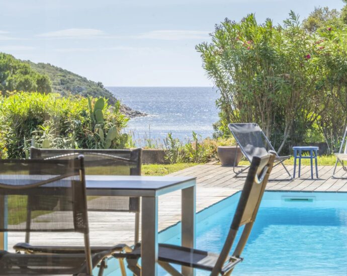 Domaine de la Capicciola, villa de 5 chambres, piscine, vue mer et plage à pied