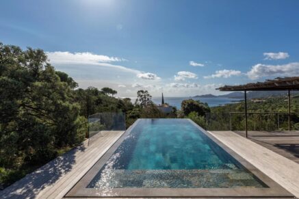 Porto-Vecchio, Palombaggia, Villa vue mer panoramique, 4 chambres, piscine, plage à pied