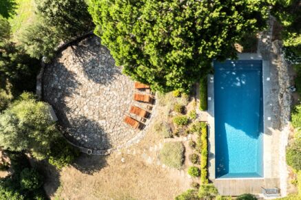 Lumio, villa 7 chambres, piscine, vue mer panoramique, proche plage