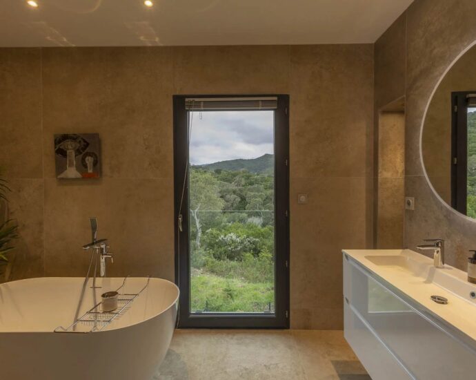 Favone, Villa with panoramic sea view, 3 bedrooms, heated pool, close to the beach