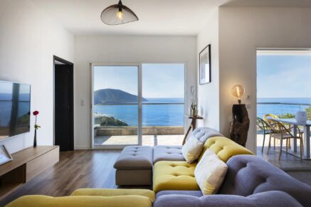 Exclusivité, Costi di Villanova, Villa contemporaine vue mer panoramique, 6 chambres, 2 appartements indépendants, piscine, proche plages et Ajaccio