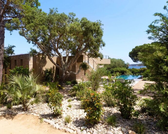 Porto-Vecchio, Domaine de Cala Rossa, villa 4 chambres, piscine, plage à pied