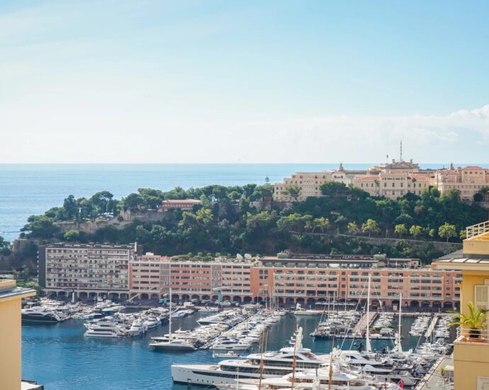Monte Carlo, Le Shakespeare, Appartement vue mer et sur le Rocher, 2 chambres, proche commodités