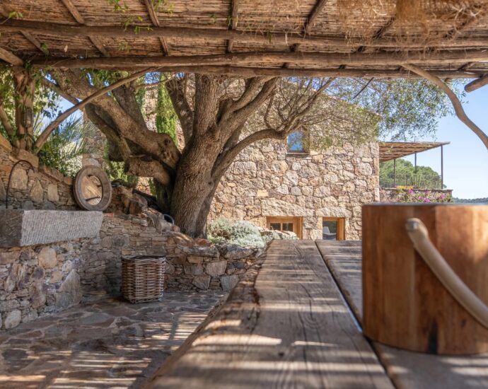 Porto-Vecchio, Piccovaggia, Villa type bergerie, 4 chambres, domaine privé, proche plage