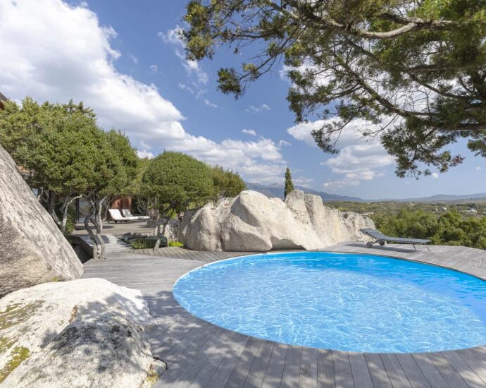 Pianottoli-Caldarello, Villa La Tour, Vue mer, Proche plage, 5 chambres, Piscine