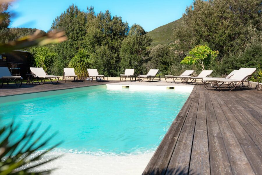 Cap Corse, Sisco, Villa vue montagnes, 5 chambres, piscine, proche plage