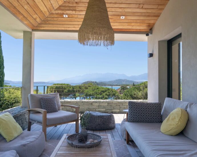 Porto Vecchio, Domaine de Cala Rossa, Villa 4 chambres, piscine, vue mer,