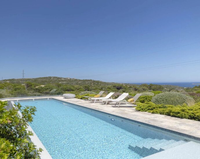 Bonifacio, Villa 4 chambres, piscine, vue mer