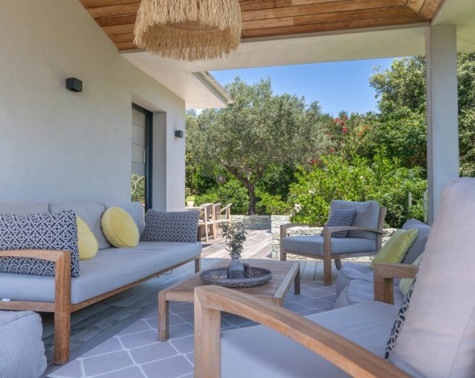 Porto Vecchio, Domaine de Cala Rossa, Villa 4 chambres, piscine, vue mer,