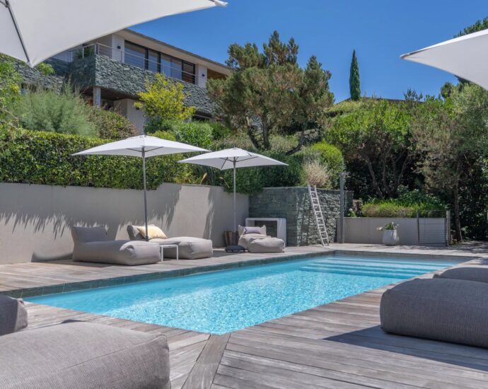 Porto Vecchio, Domaine de Cala Rossa, Villa 4 chambres, piscine, vue mer,