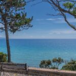 Sagone, villa vue mer panoramique, 3 chambres, studio et chalet indépendants, piscine, plage à pied, proche Ajaccio