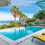 Saint-Florent, Villa vue mer panoramique, 4 chambres, appartement indépendant, piscine à débordement, proche plage