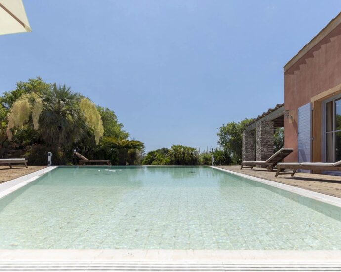 Bonifacio, Villa, 4 chambres, vue montagnes, piscine, proche plage