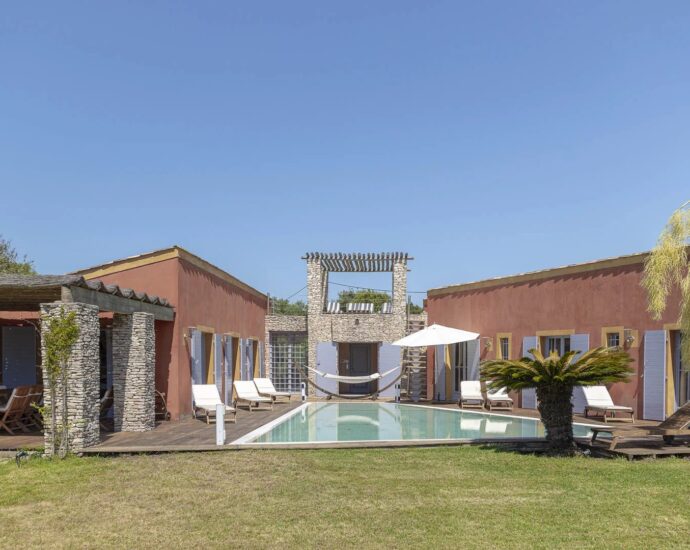 Bonifacio, Villa, 4 chambres, vue montagnes, piscine, proche plage