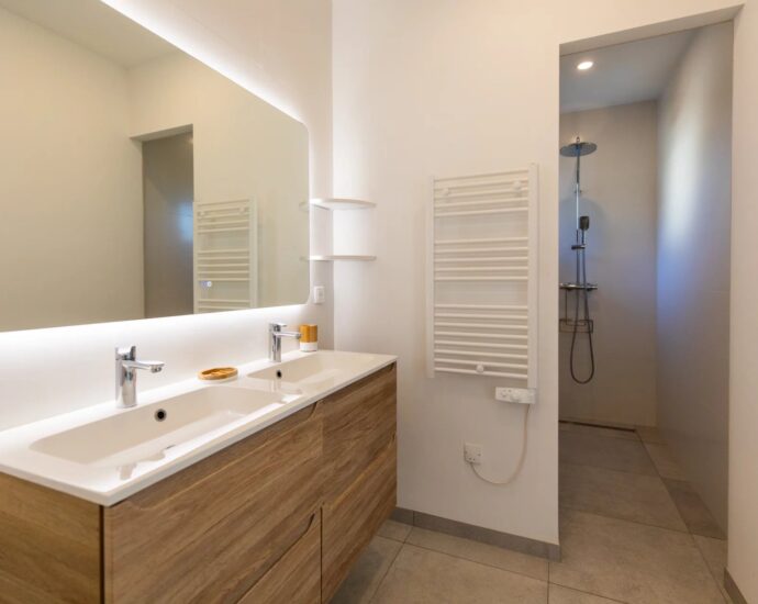 Porto-Vecchio, Palombaggia, villa vue mer, 3 chambres, piscine, plage à pied