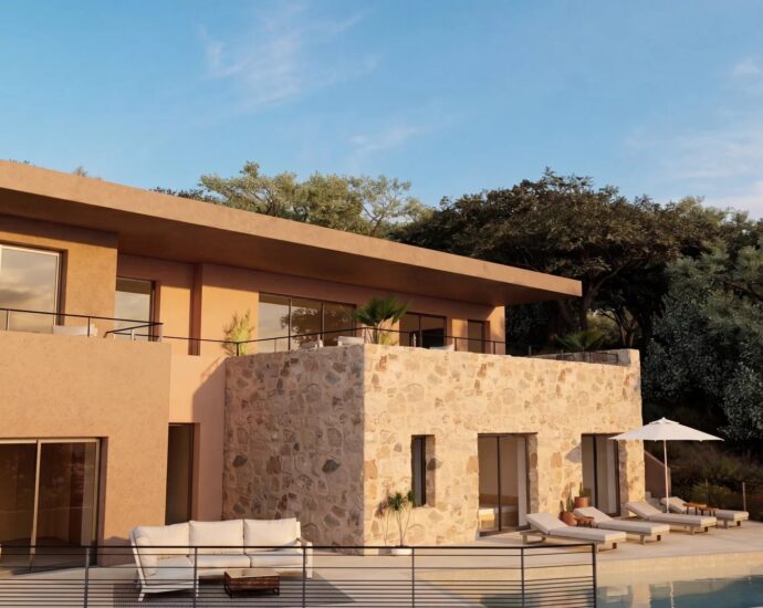Exclusivité, Calvi, Villa neuve, 4 suites, Vue montagnes, Piscine, Proche plage
