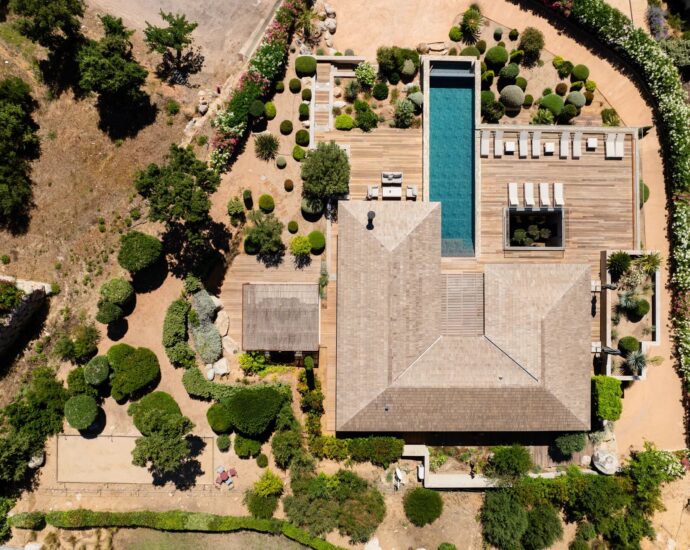 Domaine privé – Pinarello, Villa de 5 chambres, vue mer, piscine à débordement, proche plage