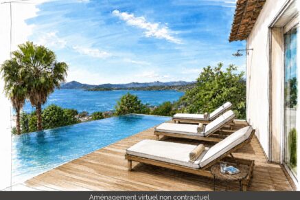 Coti-Chiavari, 6-bedroom villa, panoramic sea view, apartment, pool, close to beach