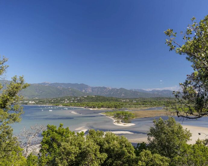Cala Rossa, Benedettu, Villa vue mer panoramique, 6 chambres, piscine, plage à pied