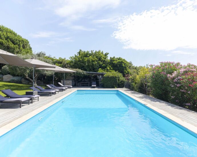Domaine privé de Punta d&rsquo;Arasu, Villa vue mer, 7 chambres, piscine, plage à pied