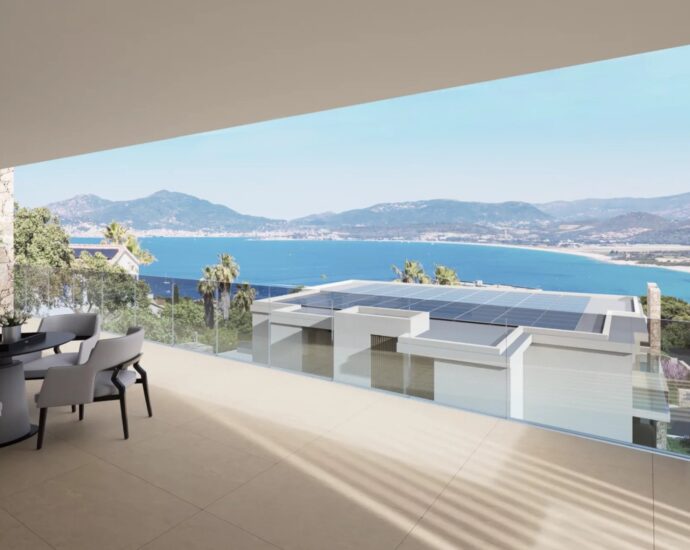 Porticcio, Programme neuf, 30 appartements, T2 au T4, garages, vue mer