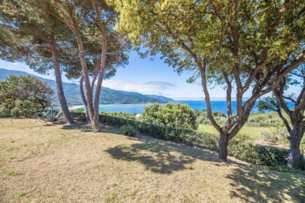 Exclusive, North of Ajaccio, Tiuccia, Calcatoggio,  stone-built villa, 5 bedrooms, pool, gym, sea view, walking distance to the beach