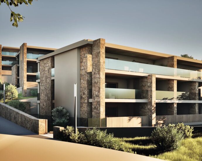Porticcio, Programme neuf, 30 appartements, T2 au T4, garages, vue mer