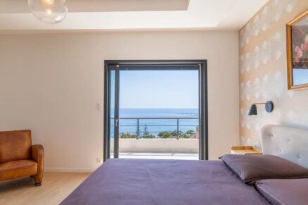 Ajaccio, Route des Sanguinaires, Villa vue mer panoramique, 4 master-rooms, piscine, plage à pied