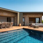 Ajaccio, Salario, Contemporary villa with panoramic sea views, high-end features, 4 suites, swimming pool, close to the beach